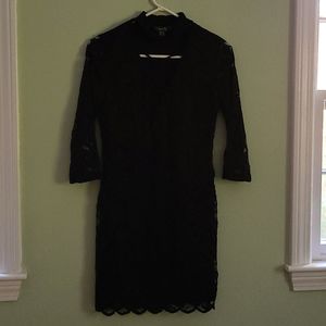 Black lace dress